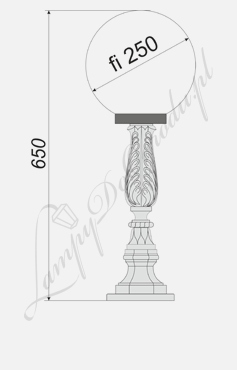 Lampa niska N4 wariant N4/Fi250