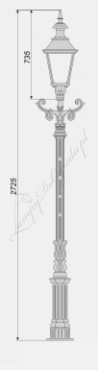 Lampa średnia S12 wariant S12/K4-2