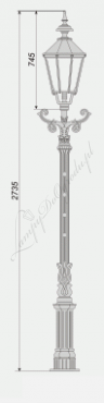 Lampa średnia S12 wariant S12/K6-3