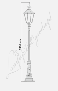 Lampa średnia S13 wariant S13/K6-3