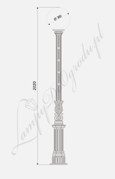 Lampa średnia S6 wariant S6/Fi300
