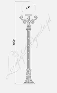 Lampa średnia S8 wariant S8/Fi300