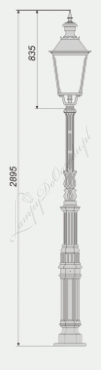 Lampa wysoka W5 wariant W5/K4-3