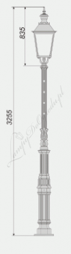 Lampa wysoka W6 wariant W6/K4-3