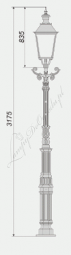Lampa wysoka W7 wariant W7/K4-3