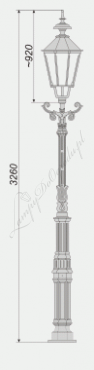 Lampa wysoka W7 wariant W7/K7