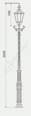 Lampa wysoka W8 wariant W8/K6-3